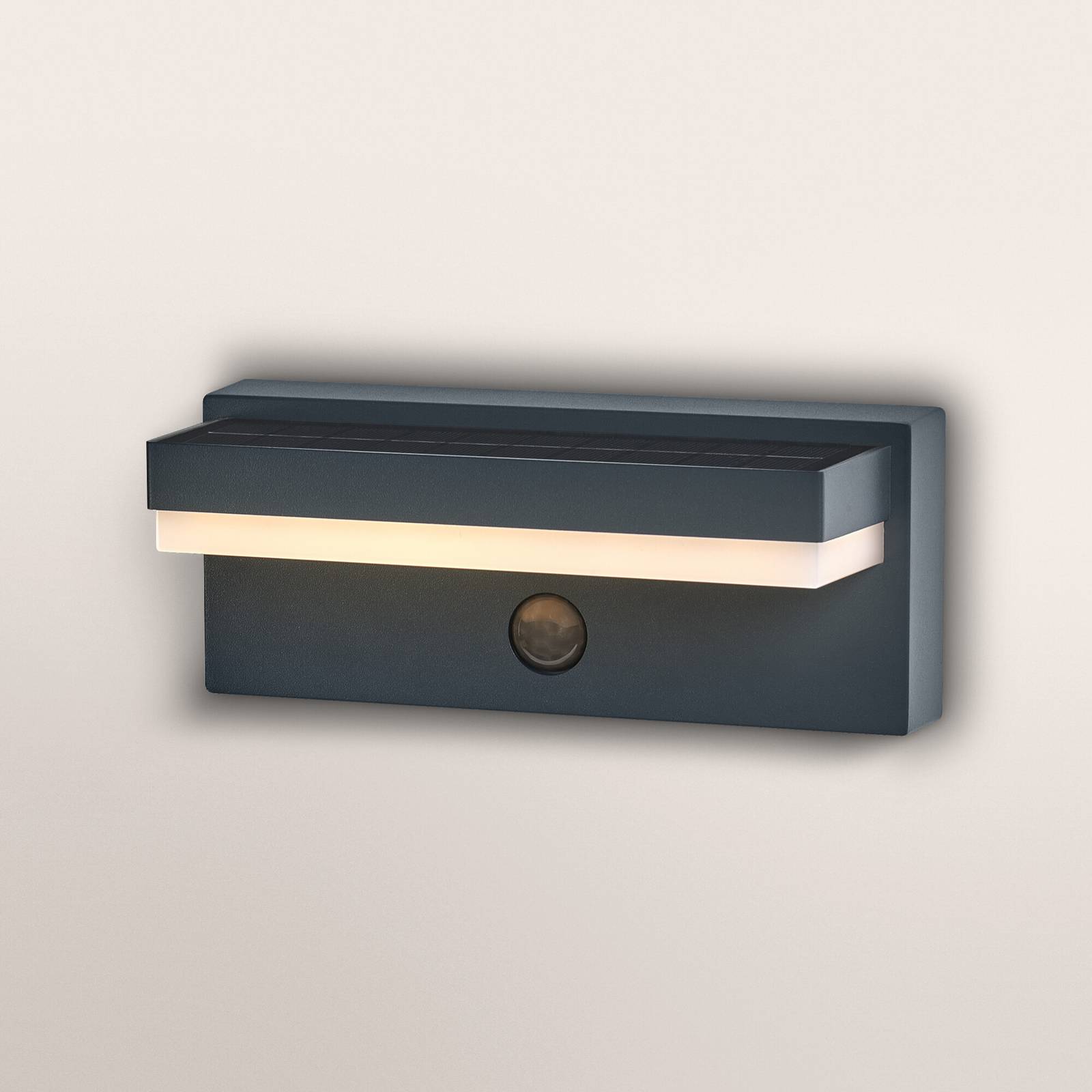 Lampe solaire OSRAM ENDURA STYLE ROBUST grise, capteur IP54 USB