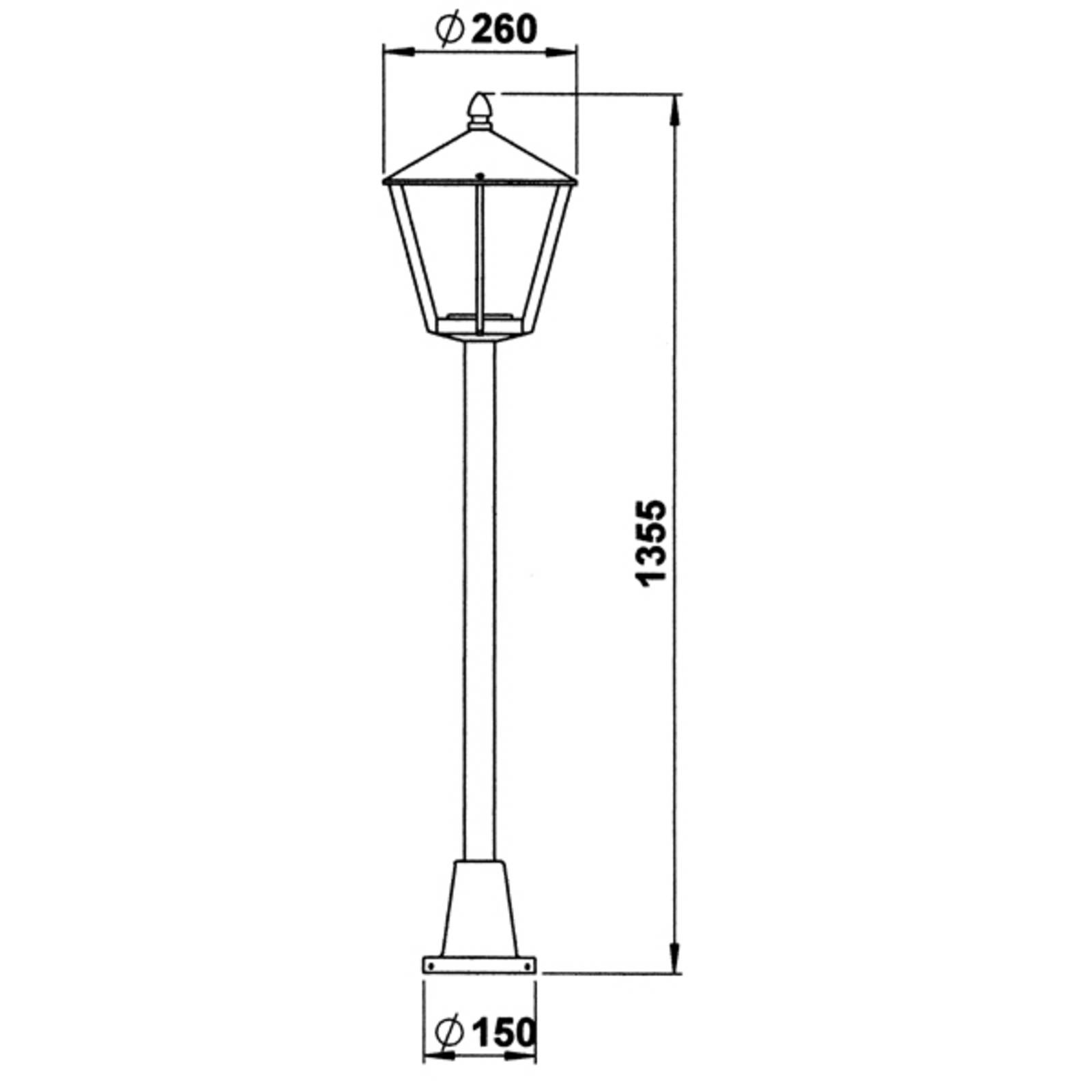 Albert Leuchten Lampadaire rustique 677 noir