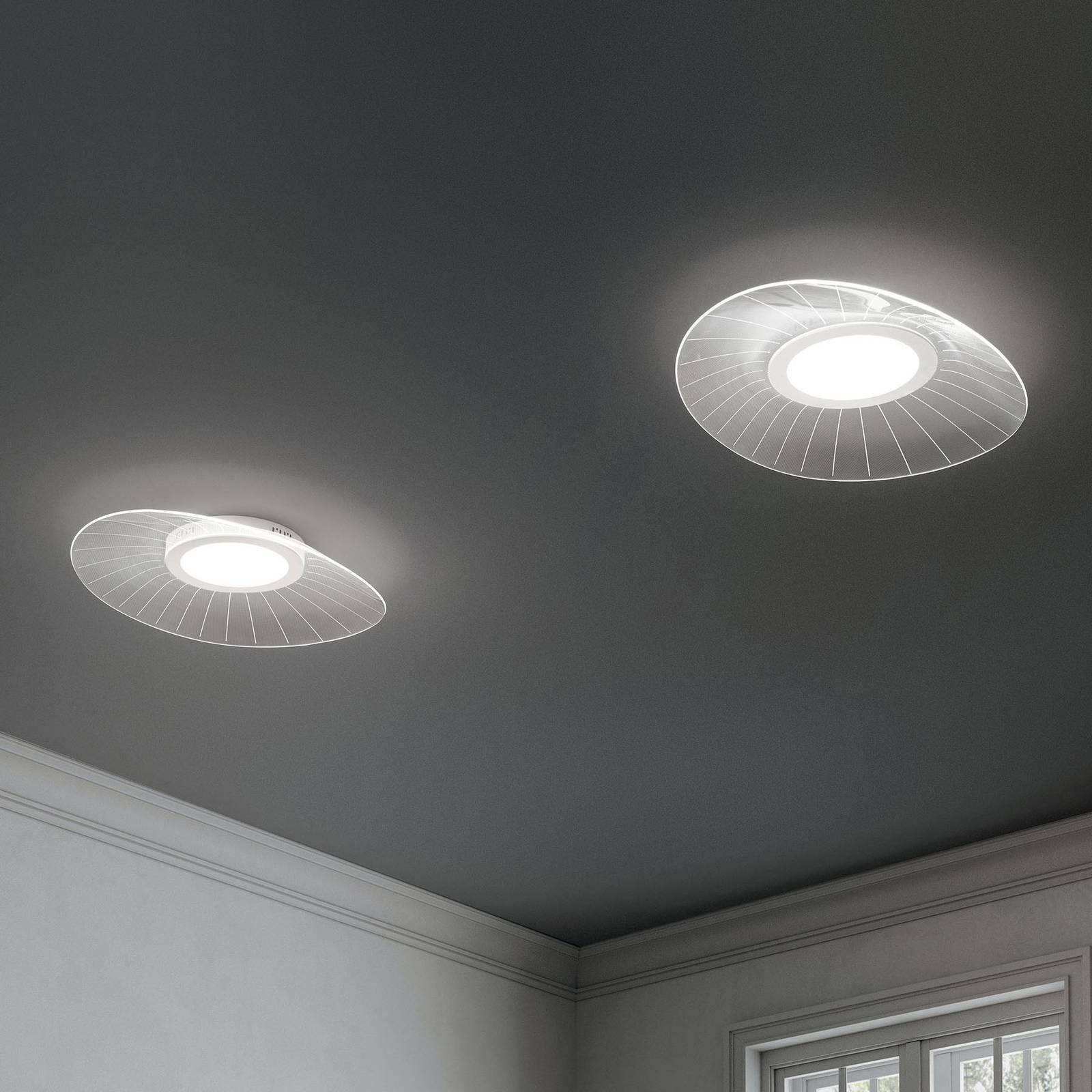 E-shop Stropné LED svietidlo Vela, biela, stmievateľné