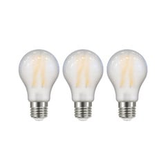 Lampadina LED Filament opaco E27 A60 2,2W 3000K 470lm 3er