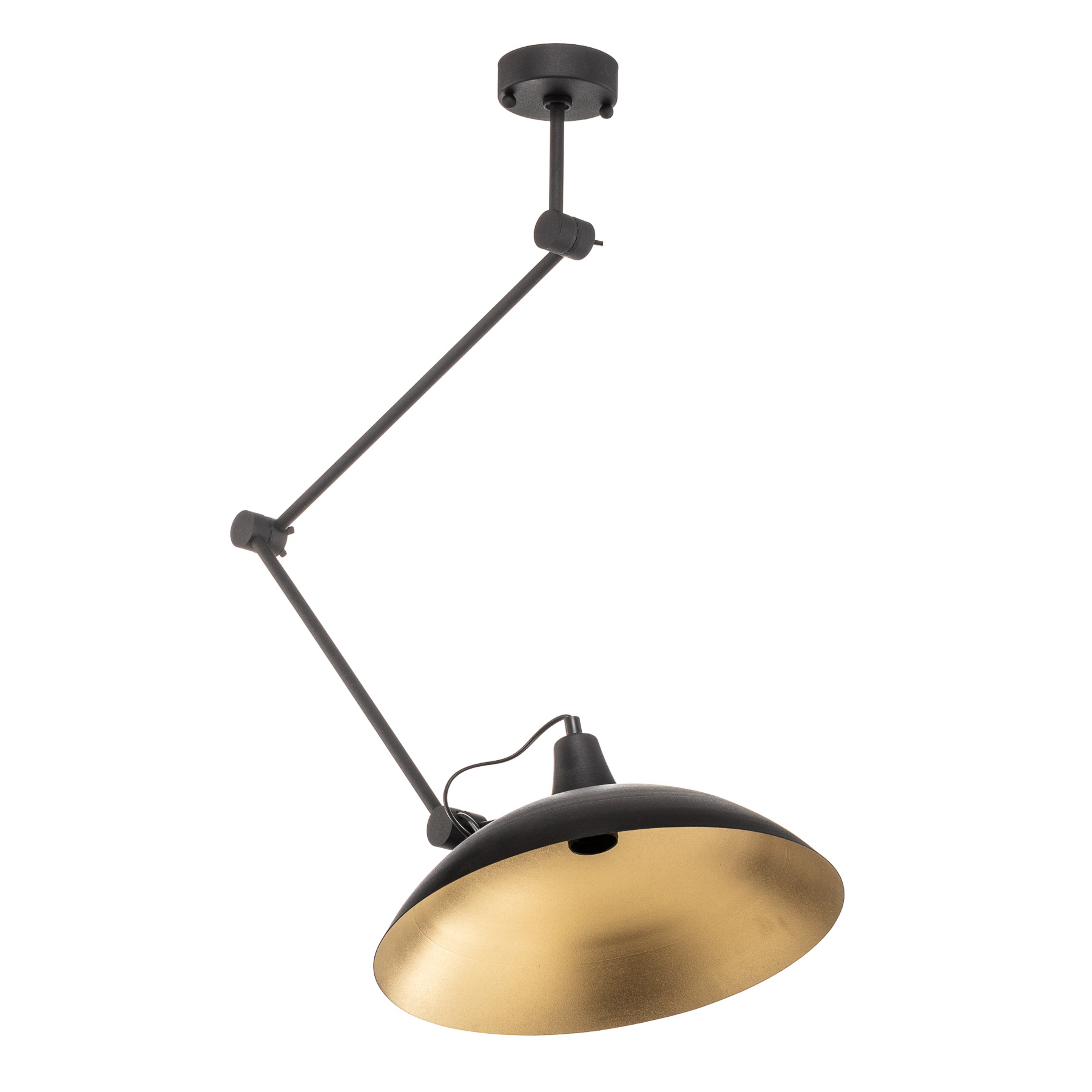808 Plafonnier noir à 1 lampe, orientable - ALDEX