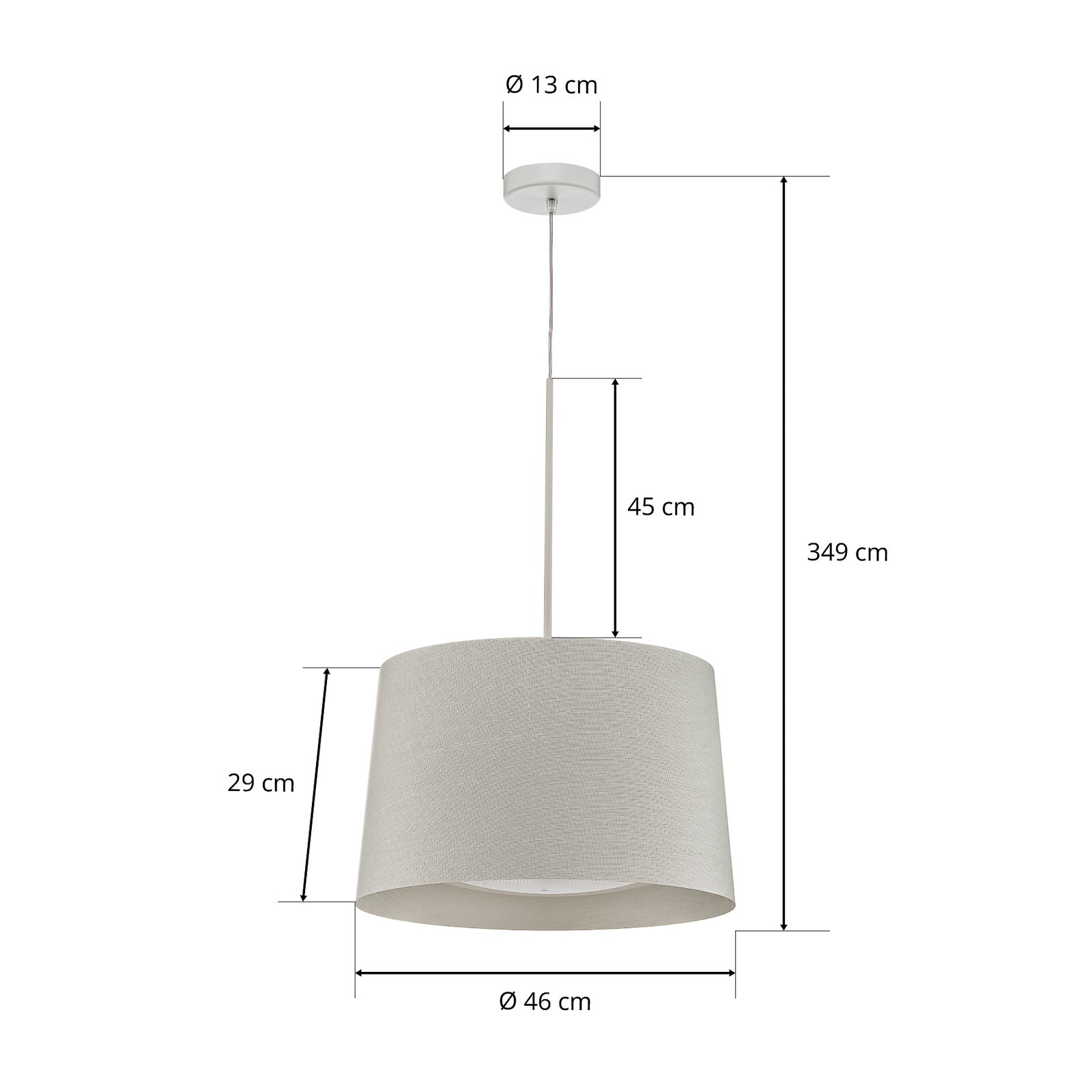 Foscarini Twiggy grande piekaramais lukturis, balts