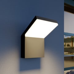 Arcchio udendørs LED-væglampe Yolena, antracit, aluminium, 21 cm