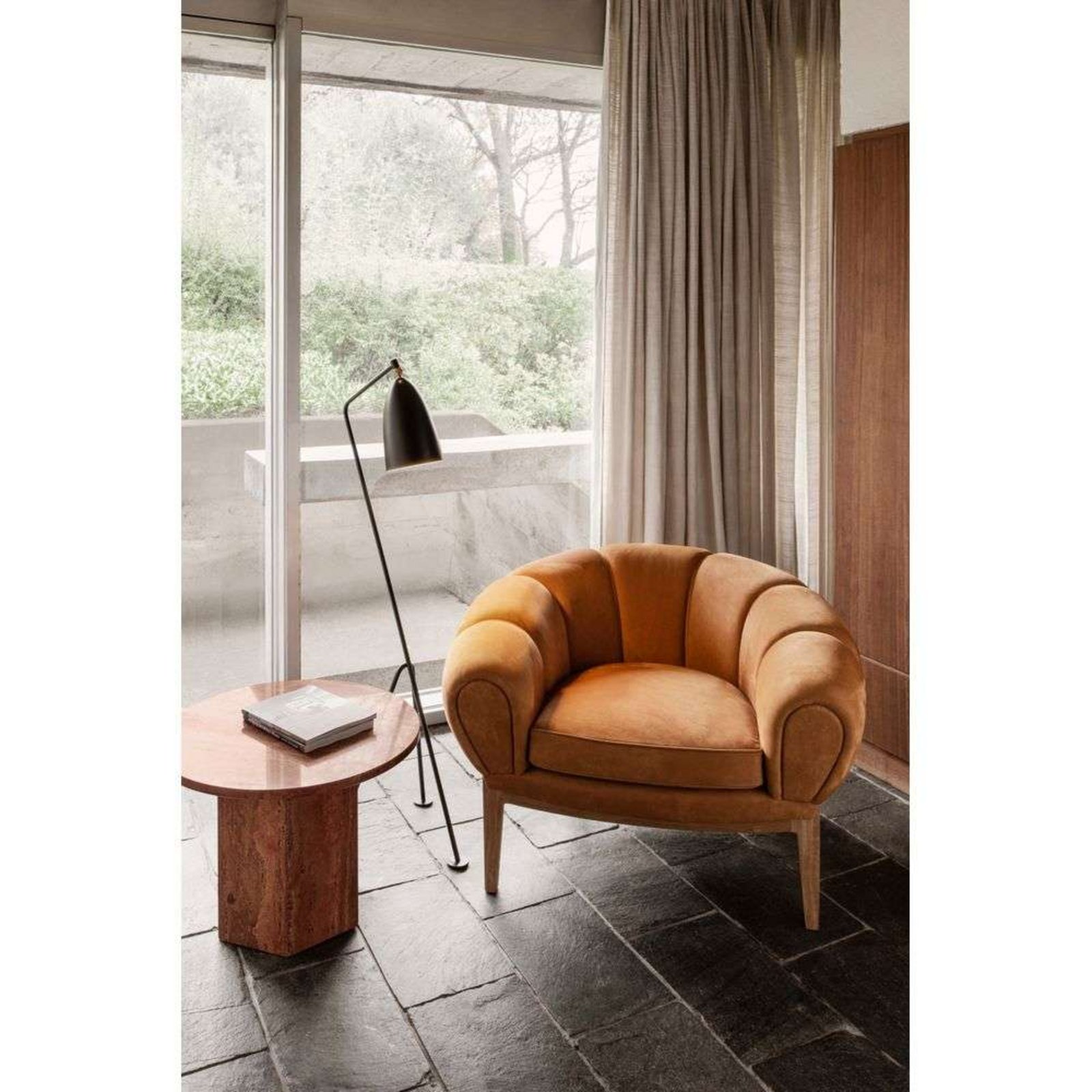 Gräshoppa Floor Lamp Olive Brown - GUBI