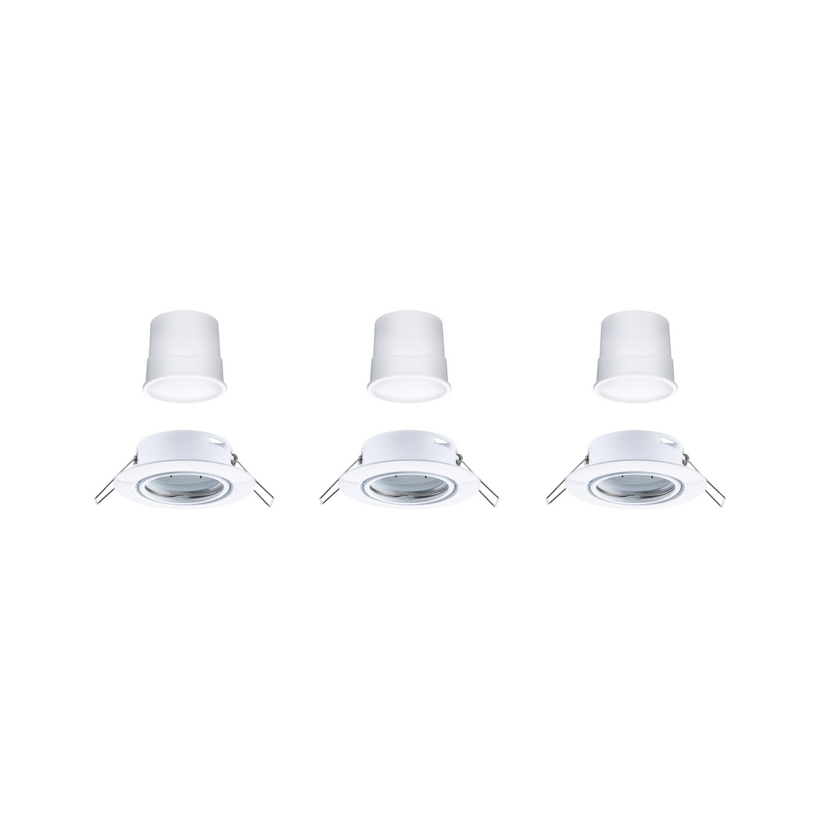 Paulmann LED ugradbene reflektorne svjetiljke Coin Base White, set od 3, 3000 Paulmann LED ugradbene reflektorne svjetiljke Coin Base White, set od 3, 3000
