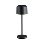 Else Solar LED-batteridrevet bordlampe, sort, IP44 - Paulmann
