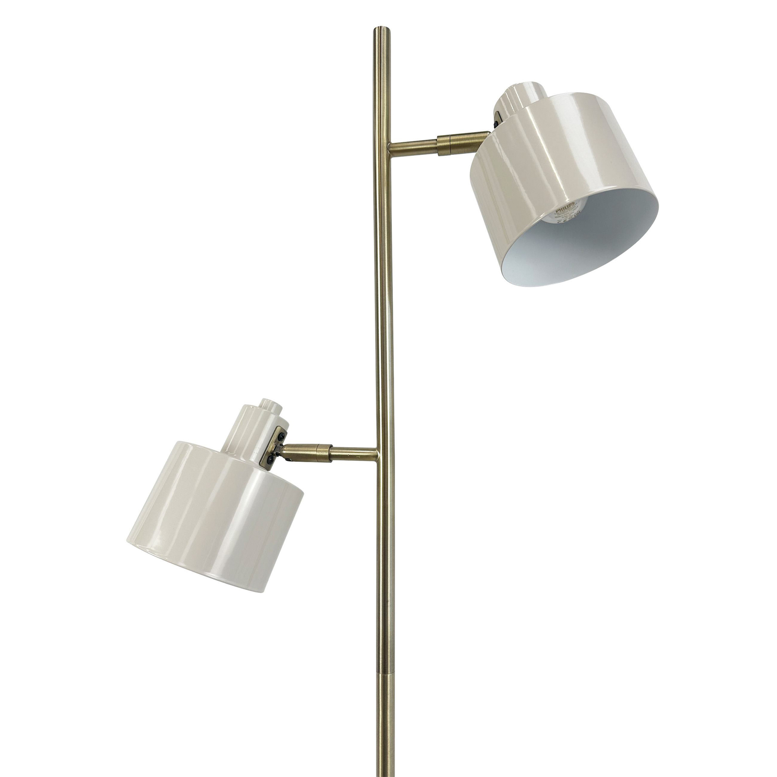 Dyberg Larsen Ocean floor lamp, beige, height 160 cm, metal