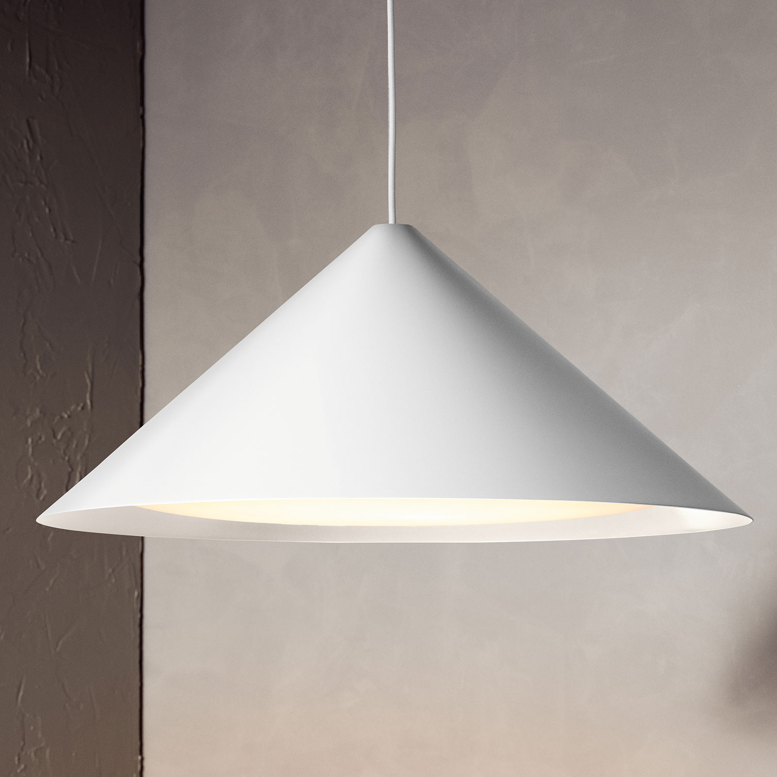 Louis Poulsen Keglen lampa wisząca LED 65cm biała