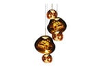 Melt Round LED Závěsná Lampa Large Gold - Tom Dixon