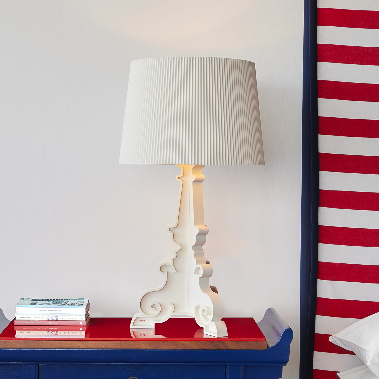 Kartell lampada da tavolo LED Bourgie Mat, altezza 78 cm, dimmerabile