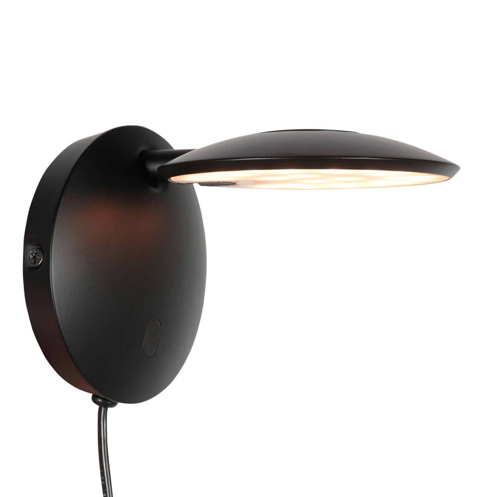 LED-Wandlampe Zenith 2, schwarz, CCT, Metall, Stecker
