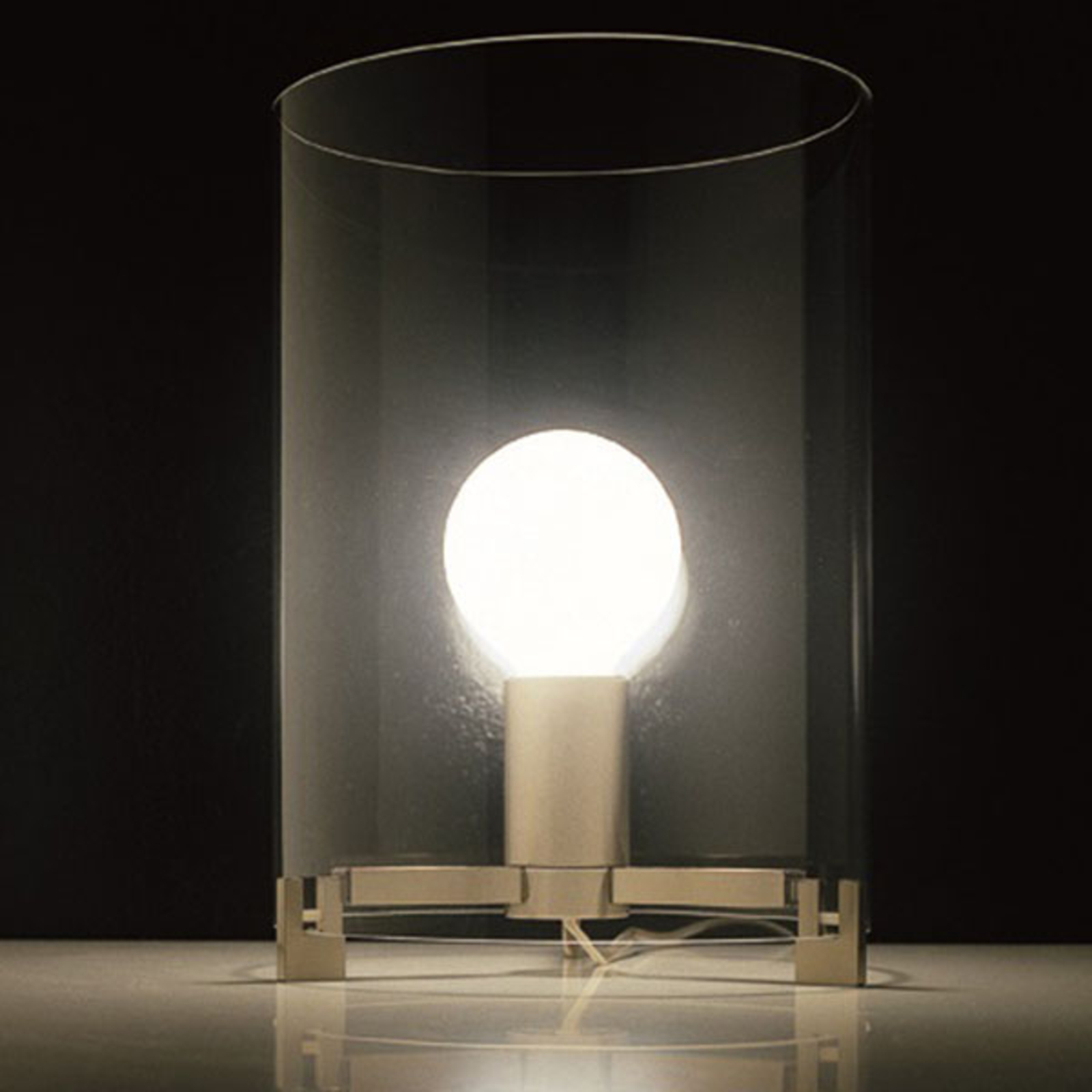 Prandina CPL T1 lampe chromée, verre transparent