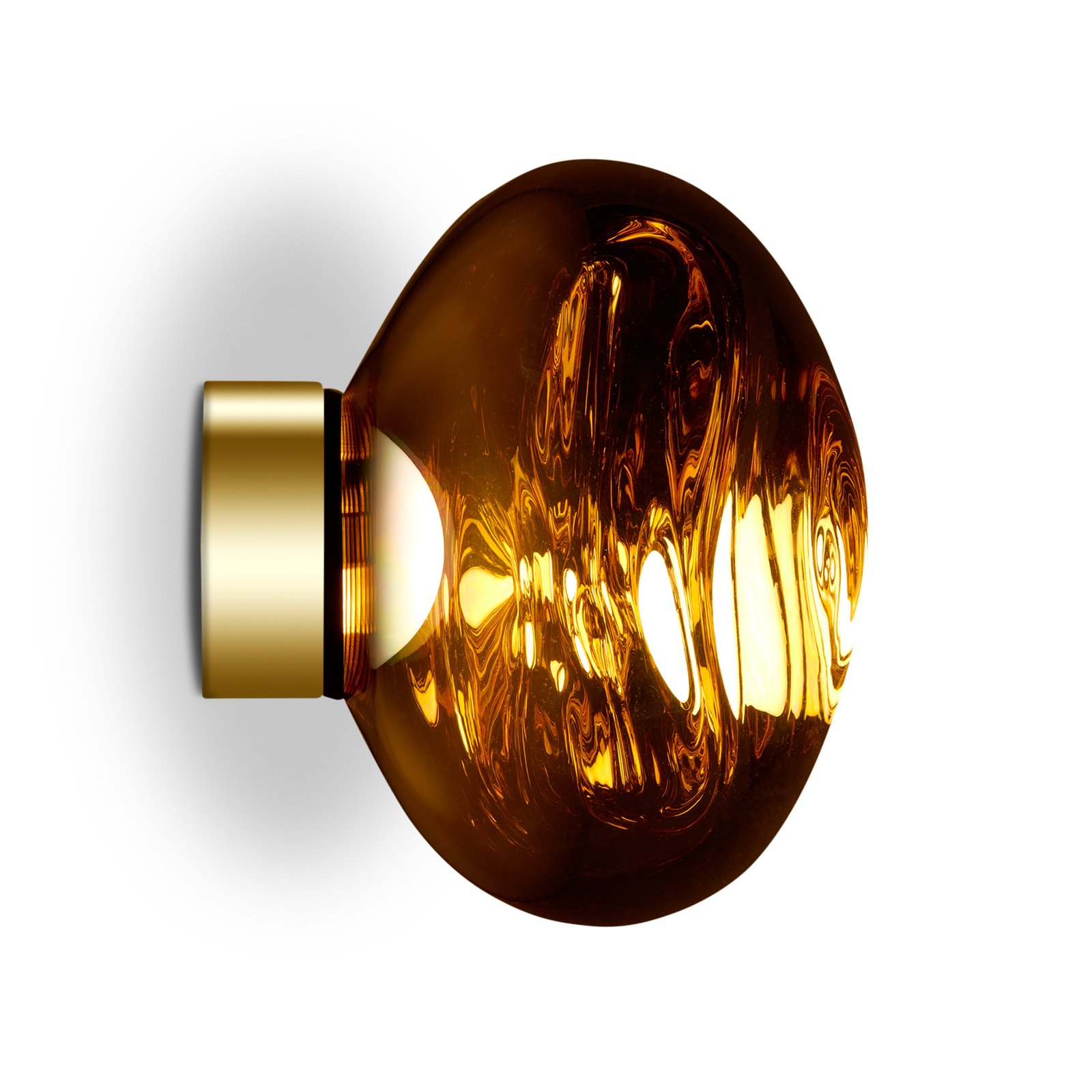 Tom Dixon Melt Surface Mini LED-væglampe, guld