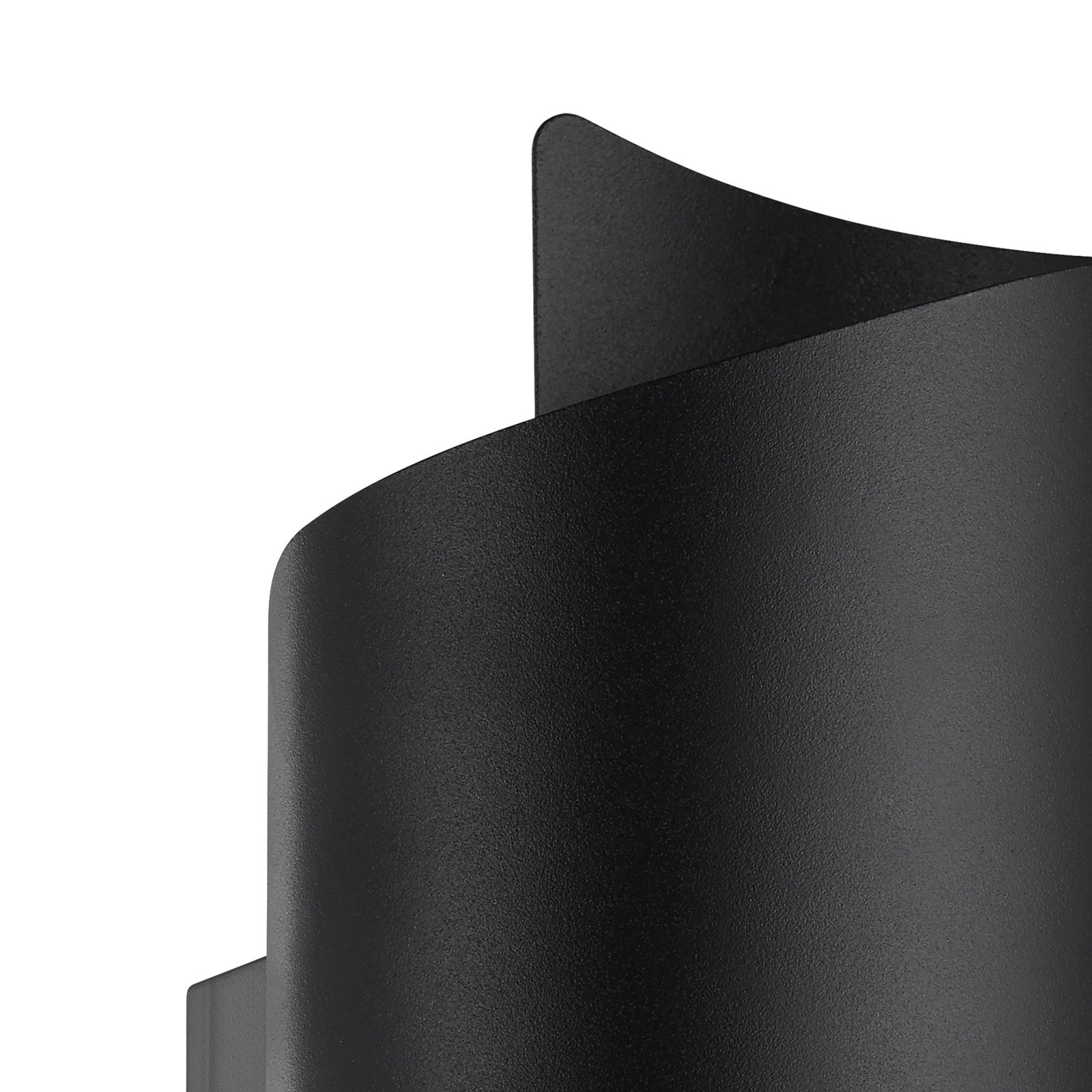 Montarello LED vanjska zidna svjetiljka, crna, visina 27 cm, metalna