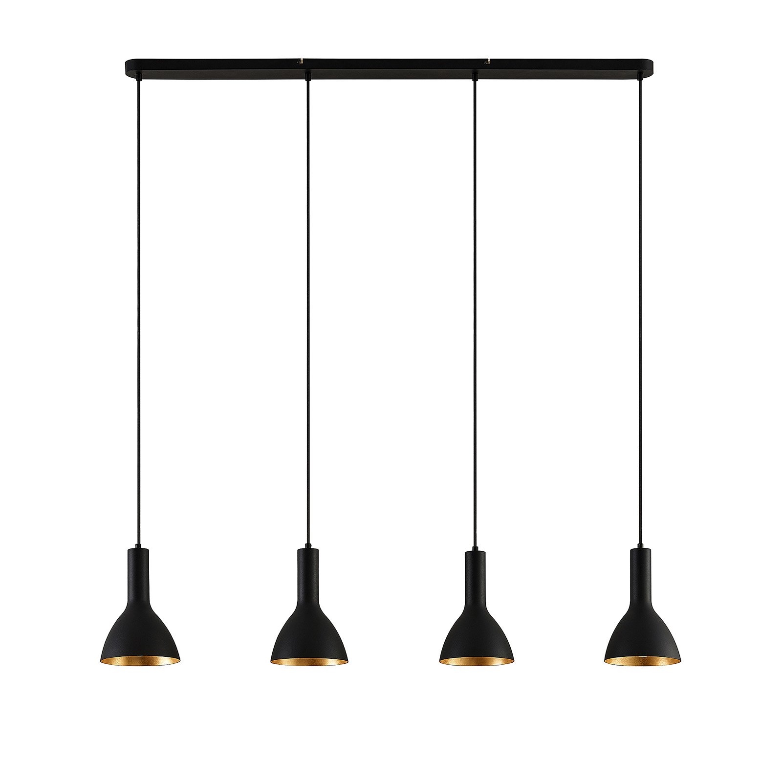 Cosmina 4 Suspension Track Noir/Or - Arcchio
