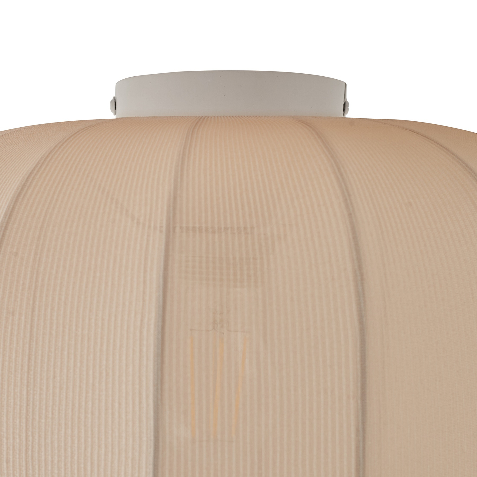 Lindby Deckenleuchte Helin, beige, Stoff, Ø 35 cm