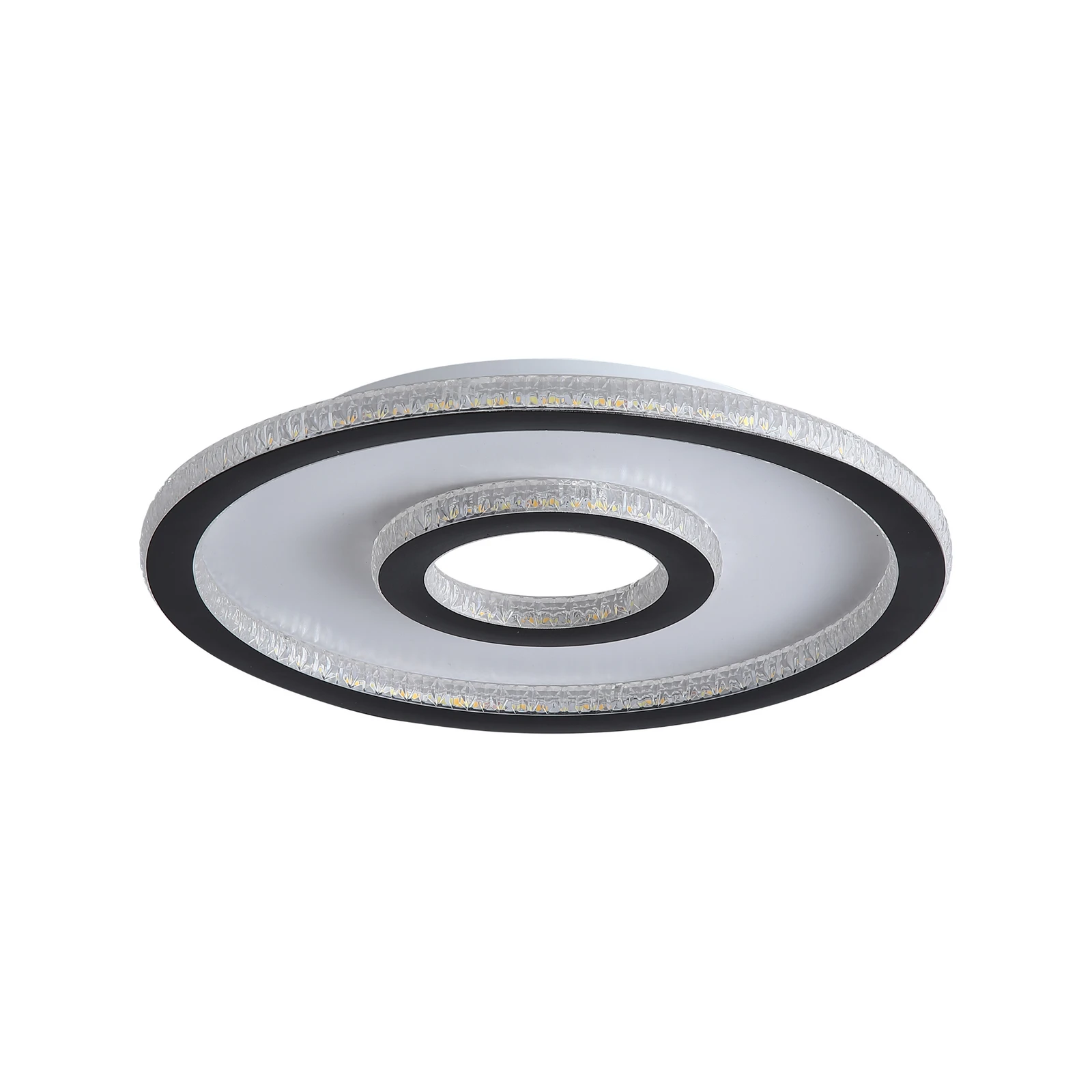 LED-Deckenlampe Roundel, weiß/schwarz, Ø 35 cm, Eisen/Acryl