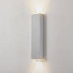 Lucande Anita LED-vegglampe sølv, høyde 36 cm