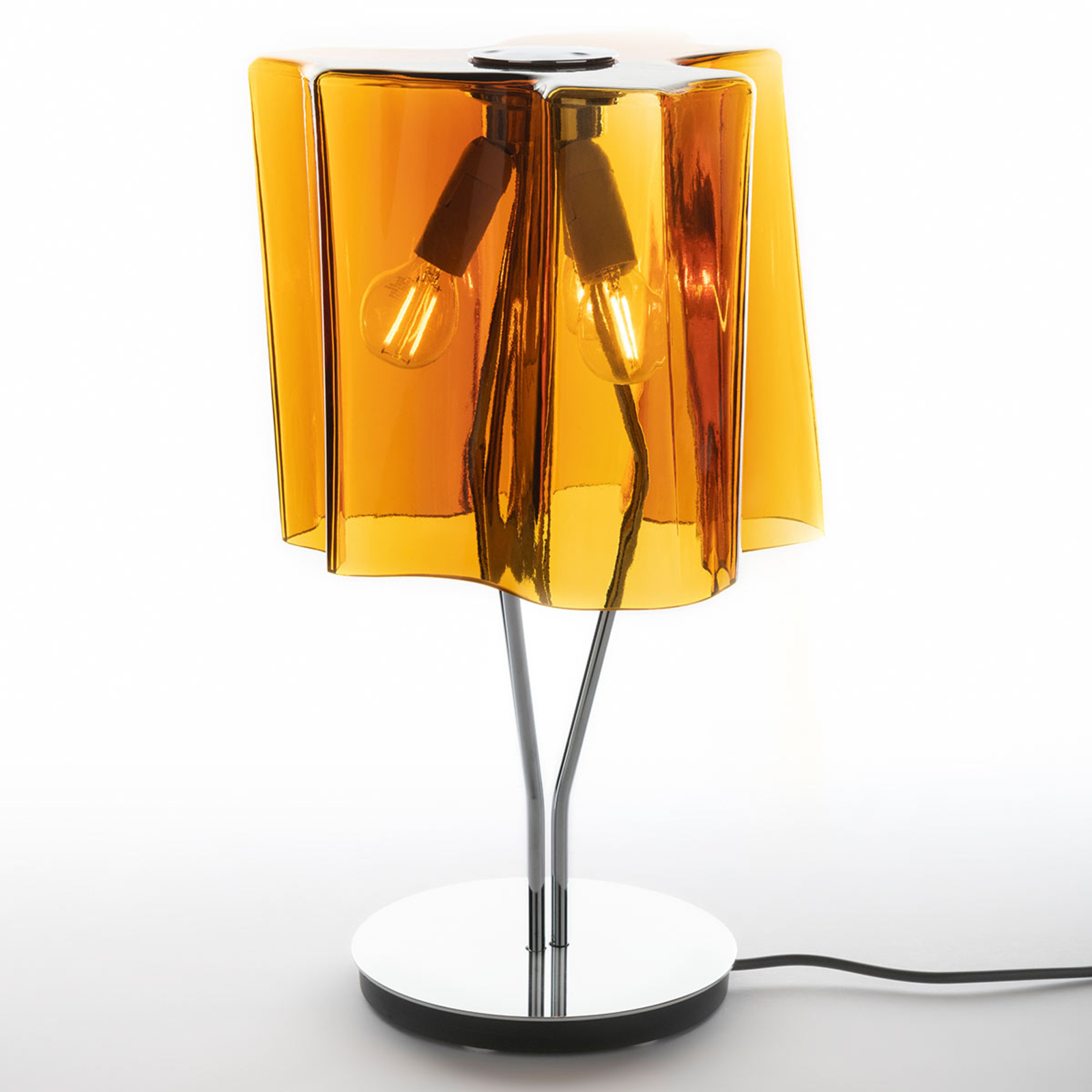 Artemide Logico stolní lampa 64 cm tabák/chrom