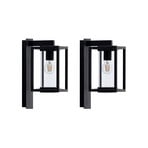 Lucande Außenwandlampe Ferda, 2er-Set, anthrazit, IP44