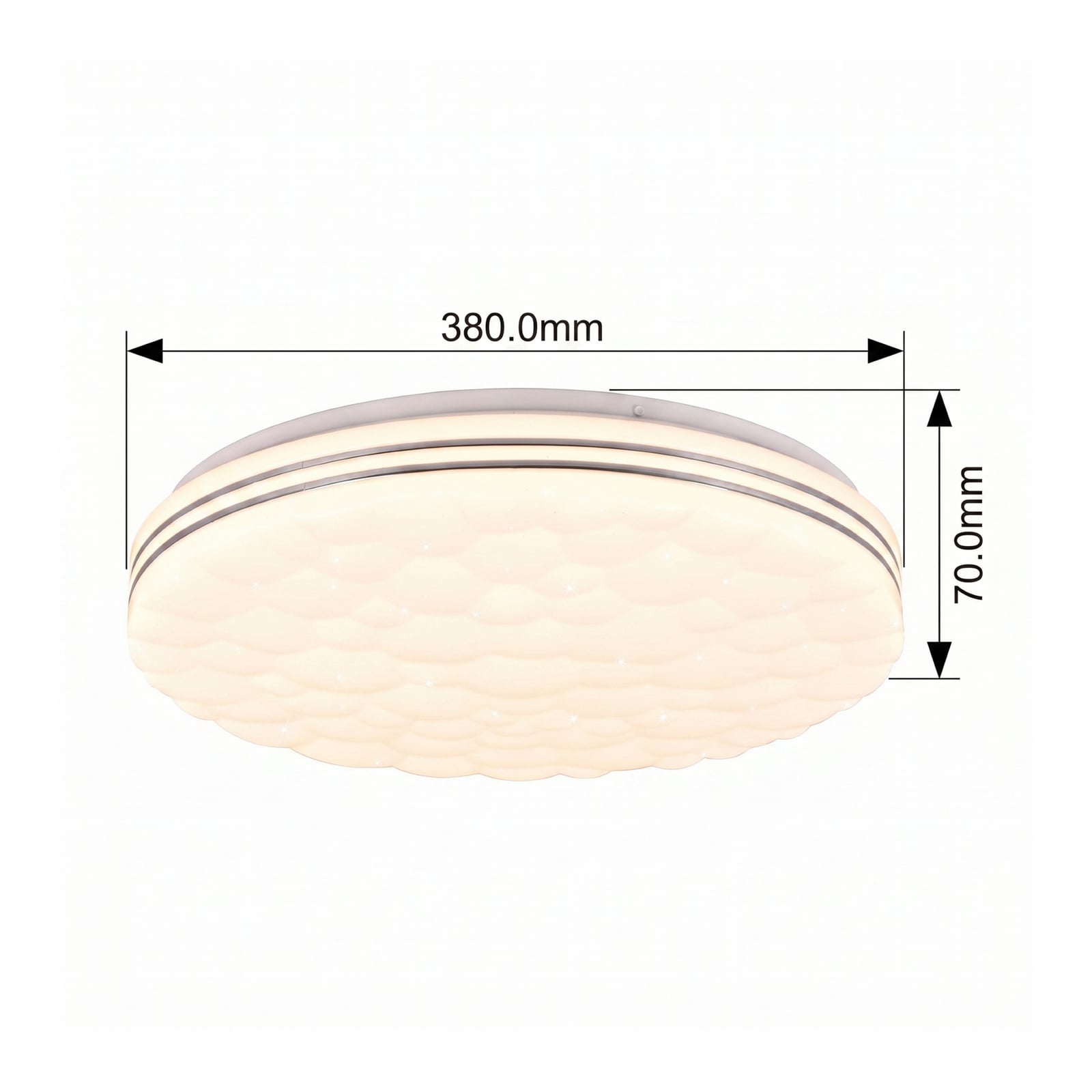 Tiger LED ceiling lamp RGB CCT starlight effect Tiger LED ceiling lamp RGB CCT starlight effect