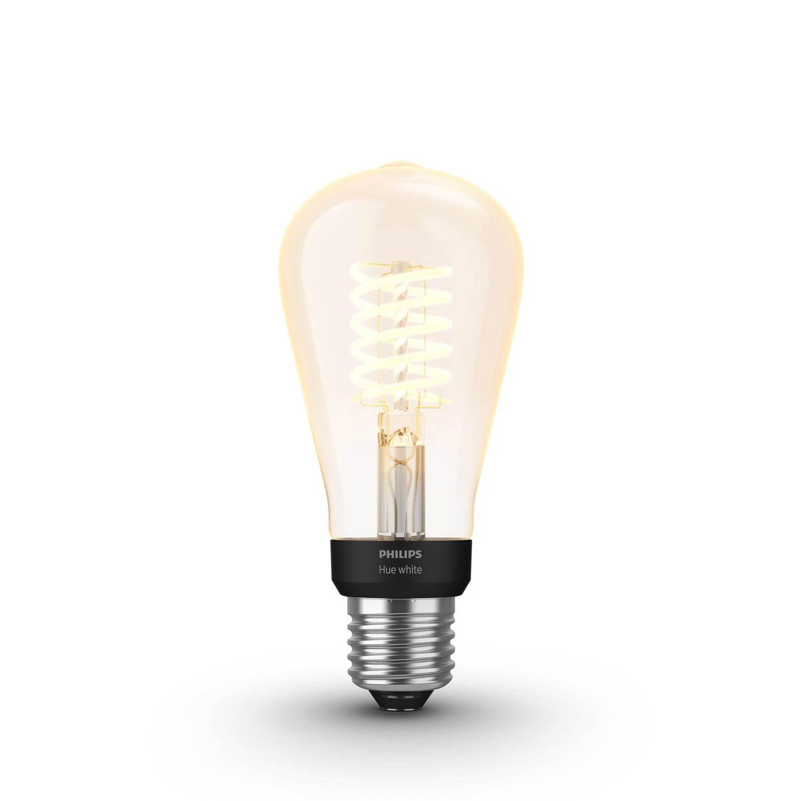 Philips Hue White E27 ST64 rustic filament bulb, plastic, E27, 7 W, energy efficiency: G, L: 11.5 cm