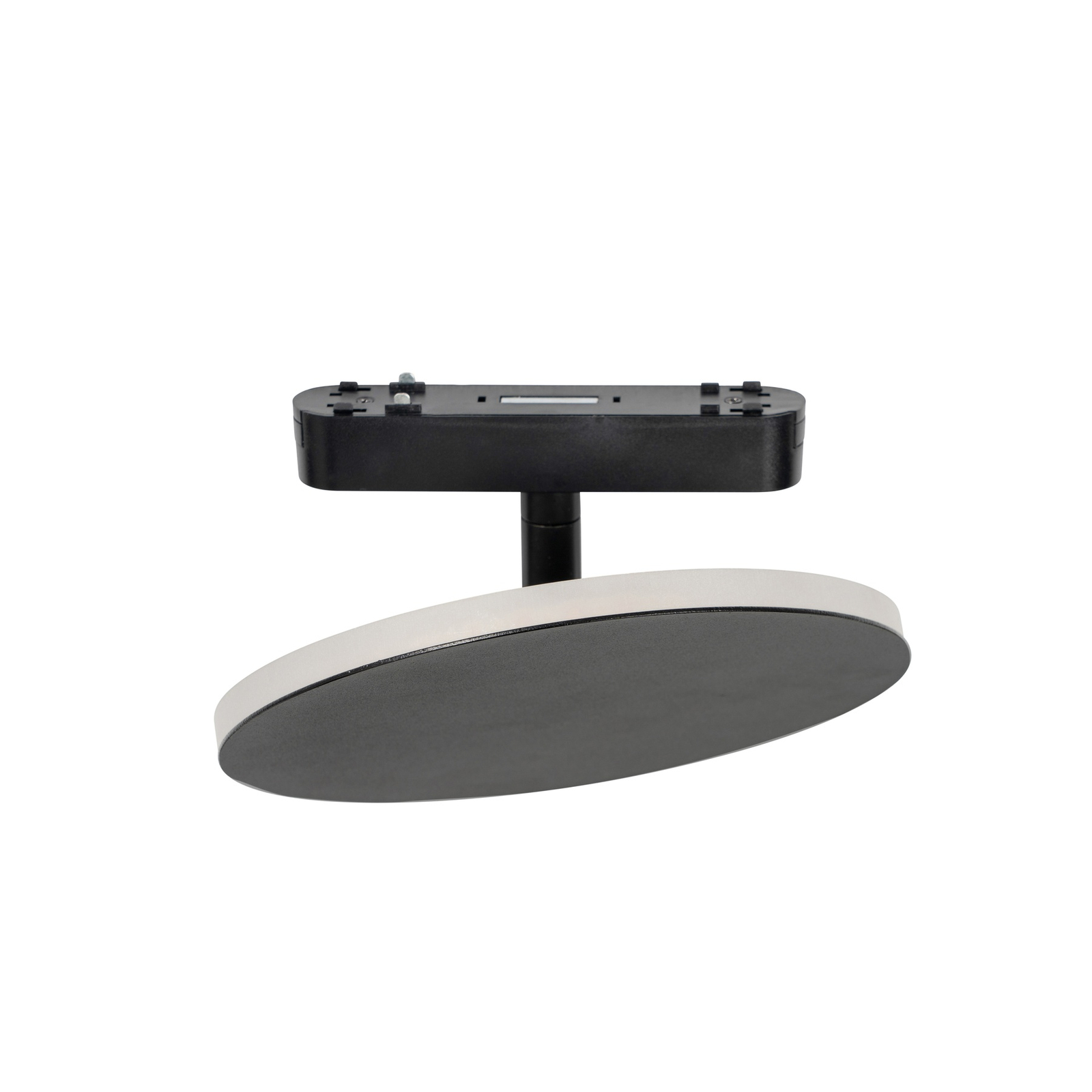 Lindby LED lampe sur rail Lumaro, noir, rond, aluminium, 48V