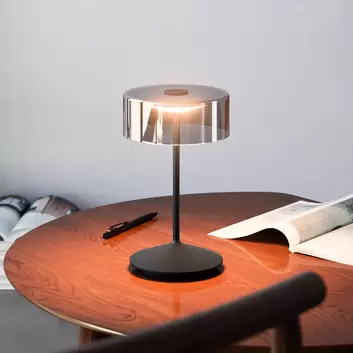 LED-Tischleuchte cm 21,5 Akku mit table Sponge
