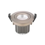 Εντοιχιζόμενο σποτ οροφής LED Diled, Ø8.5cm, 10 W, Dim-To-Warm, ατσάλινο