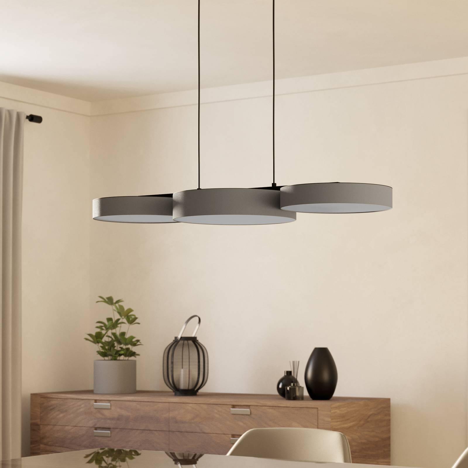 EGLO connect Smart LED-Hängeleuchte Barbano-Z, grau günstig online kaufen