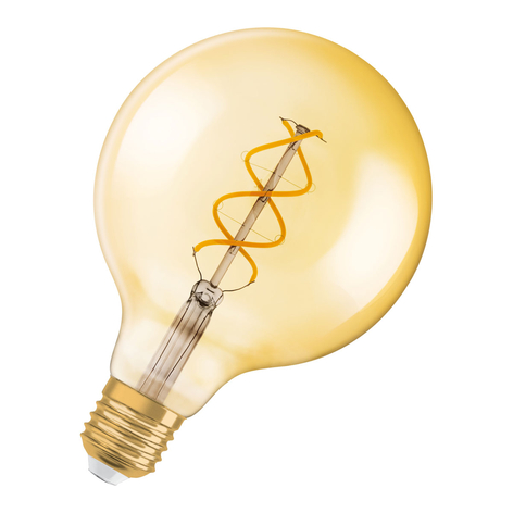 OSRAM LED-Lampe E27 5W 2.000K Vintage Globe gold