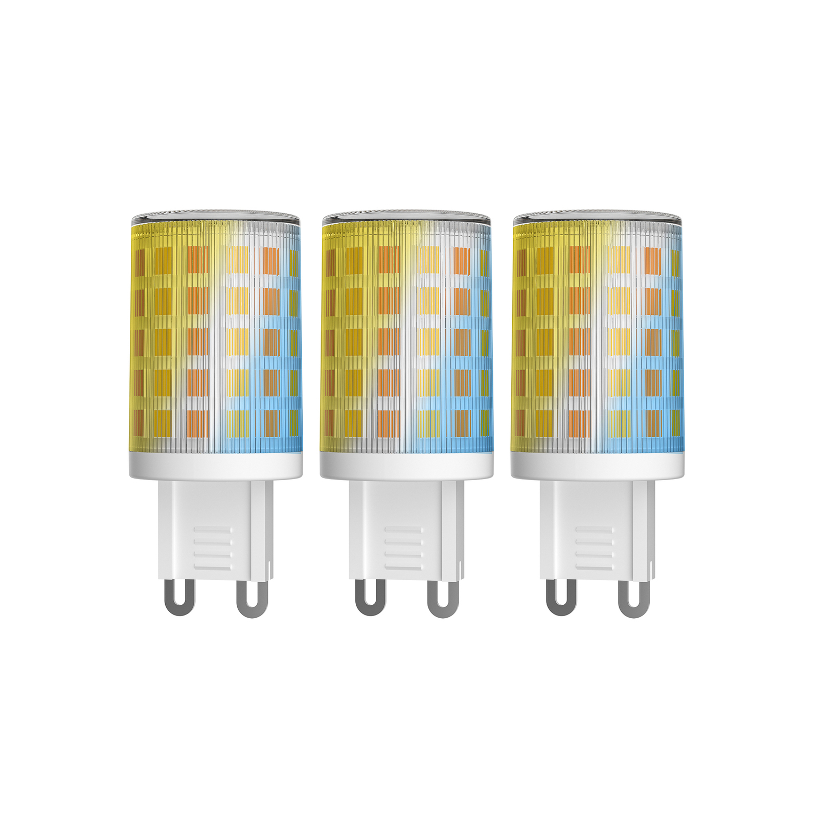 Prios G9 bi-pin LED bulb 2.5W WiFi CCT clear 3x