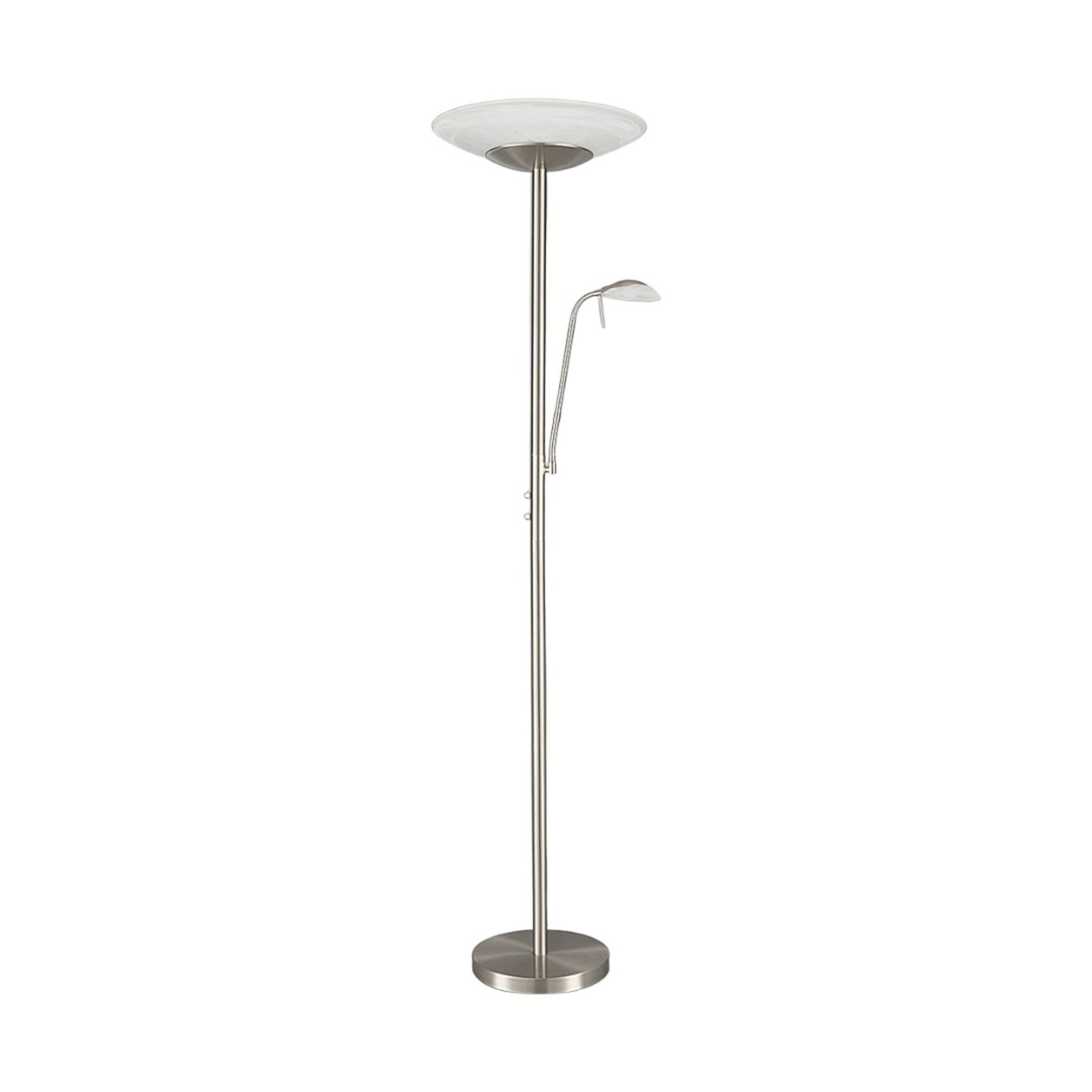 Ragna LED Gulvlampe Nickel - Lindby