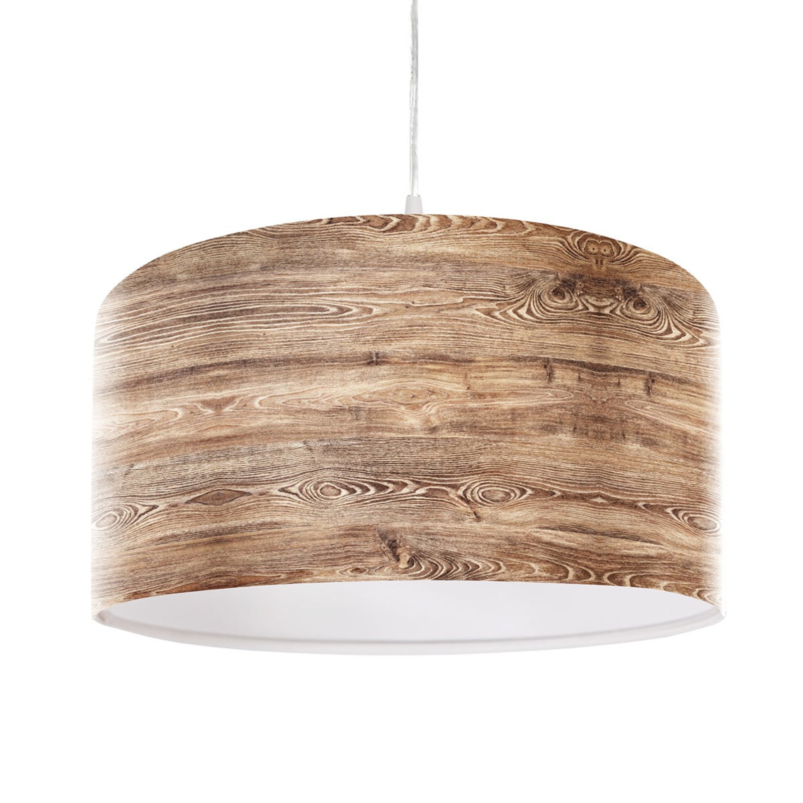 Rustic Woody hanging light, wood finish