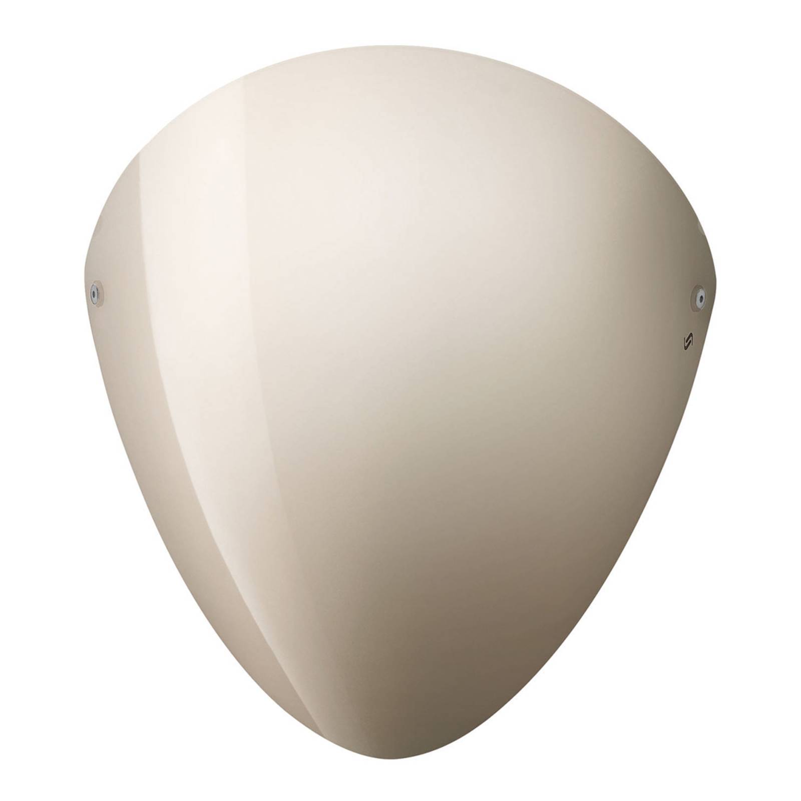 Ovalina - wandlamp E27 grijs glanzend