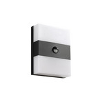 Teekon LED vanjska zidna svjetiljka, senzor, IP44, antracit - Prios