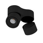 Rotari LED Spot monté en surface 2x8,9W Noir - Arcchio