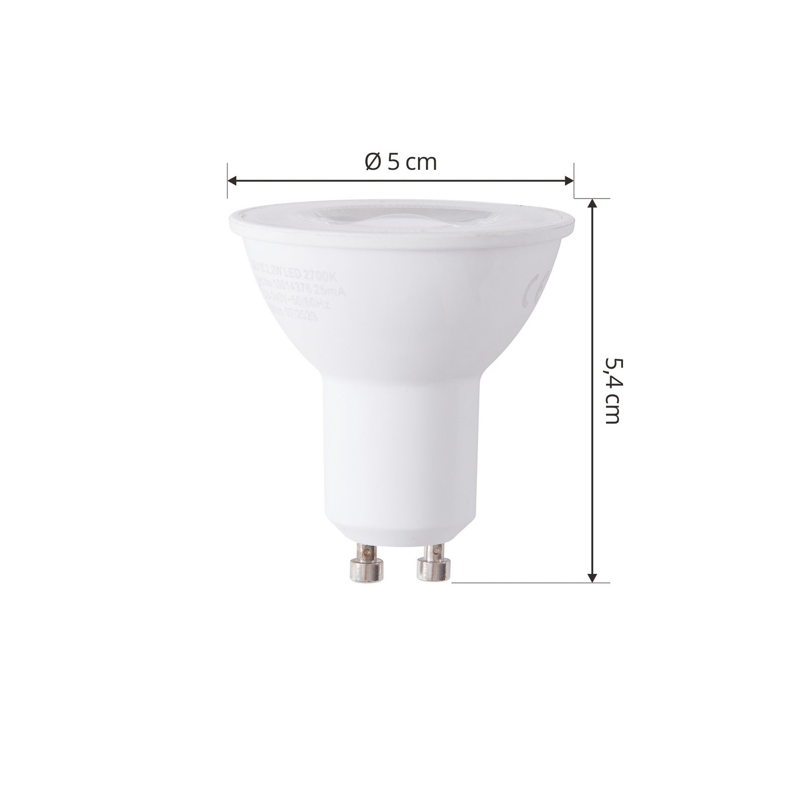 Arcchio LED-pære GU10 2,2 W 2700K 350lm sett med 2 stk