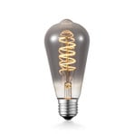 Lucande LED-Lampe E27 ST64 4W 1.800K dimmbar smoke