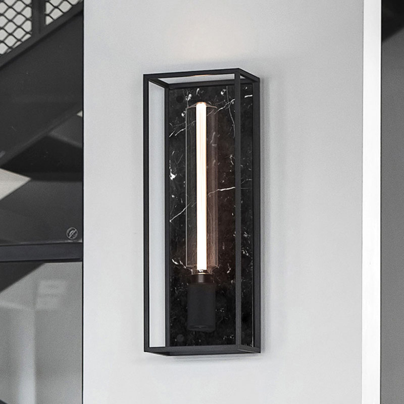 Buster + Punch Caged Wall large LED marbre noir