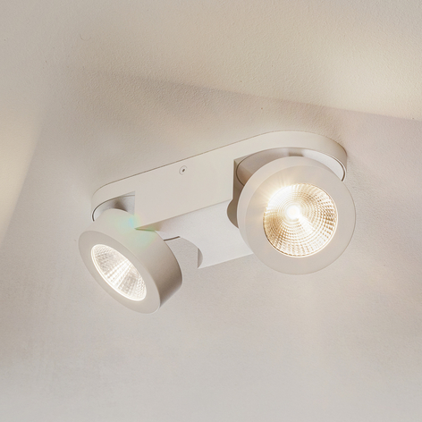 Dimmbarer LED-Deckenaufbaustrahler Meno, 2-flammig