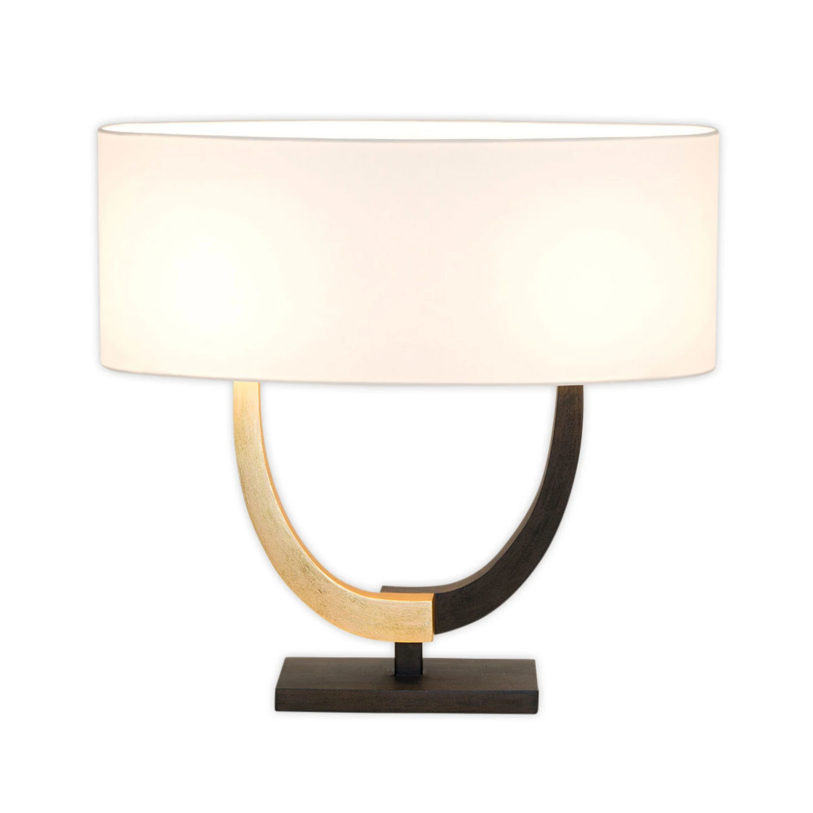 Stolná lampa Cattedrale s oválnym tienidlom