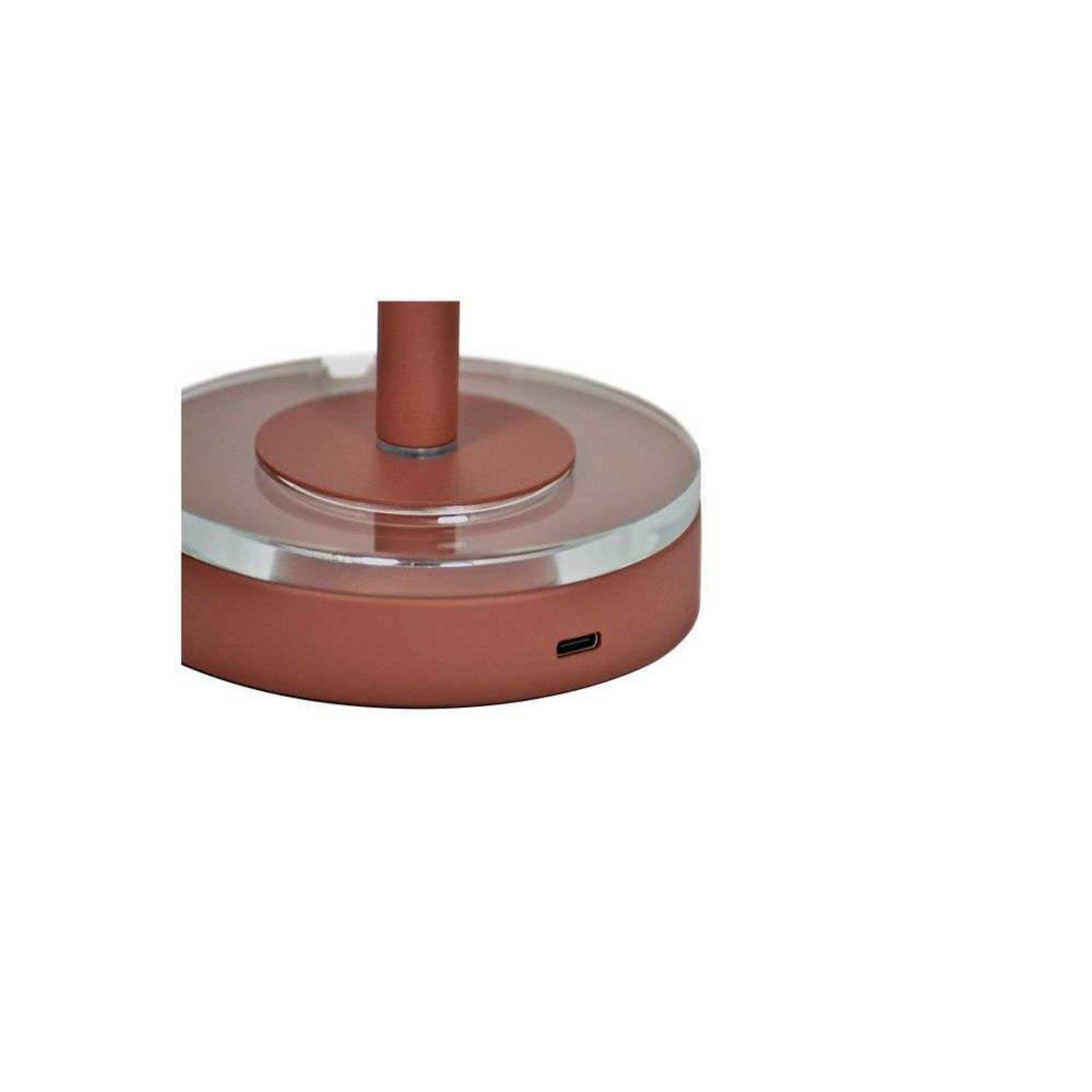 AYTM batterilampe Luceo, brun, metall, 24 cm, dimbar, IP44 AYTM batterilampe Luceo, brun, metall, 24 cm, dimbar, IP44