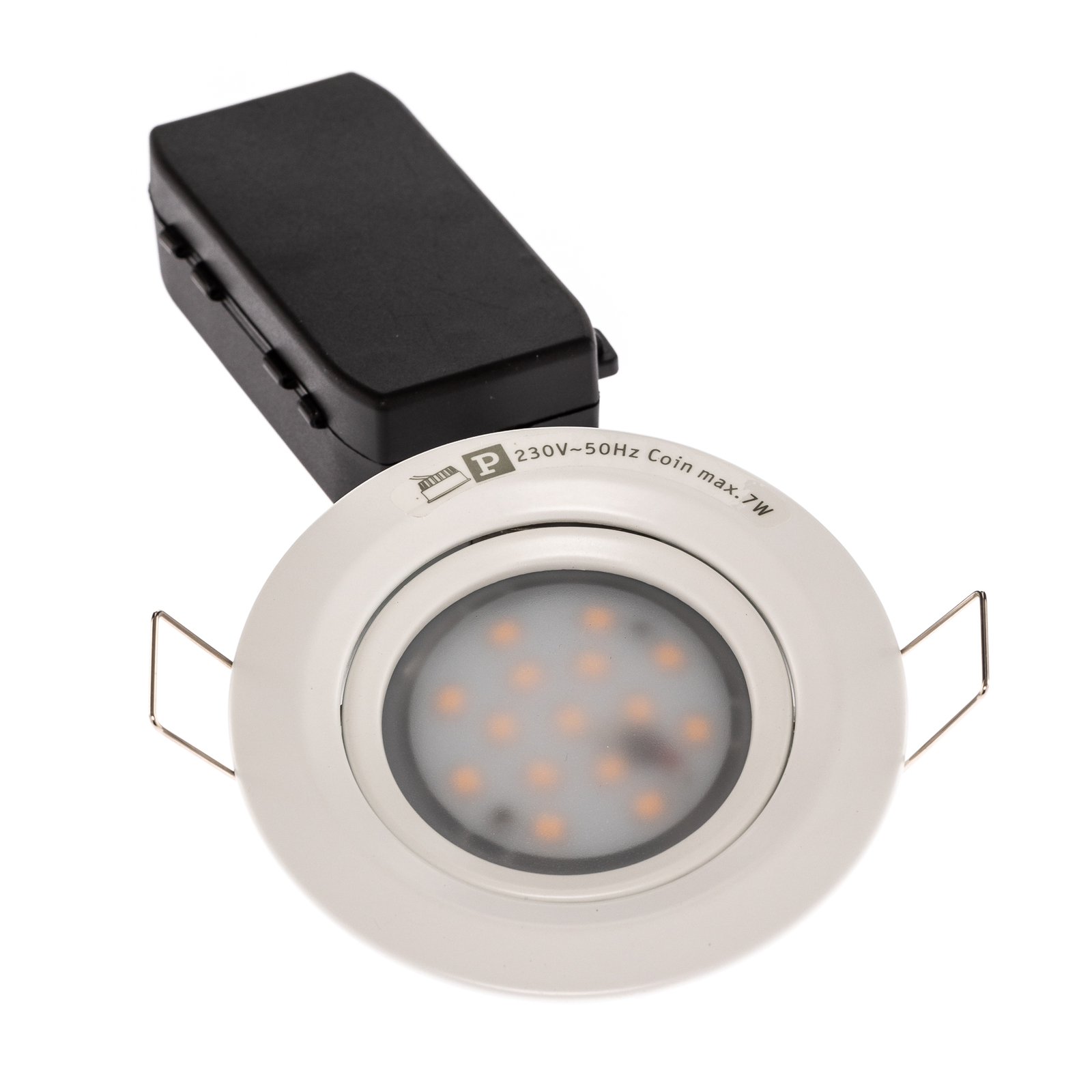 Downlight LED Coin Slim IP23 bianco, set da 3