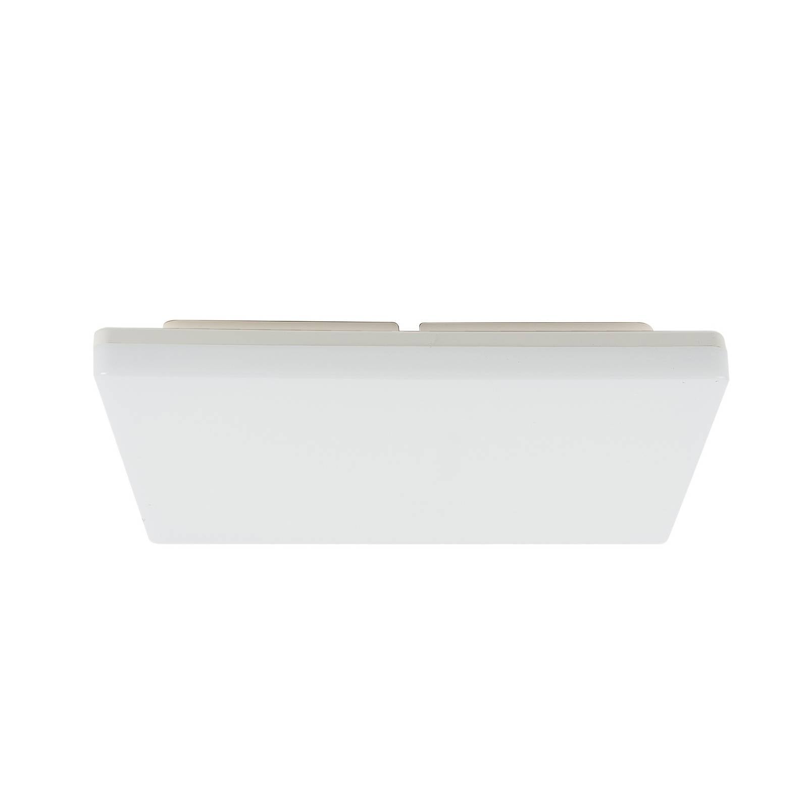 Prios LED-Deckenlampe Artin, 33 cm, weiß, eckig, Sensor