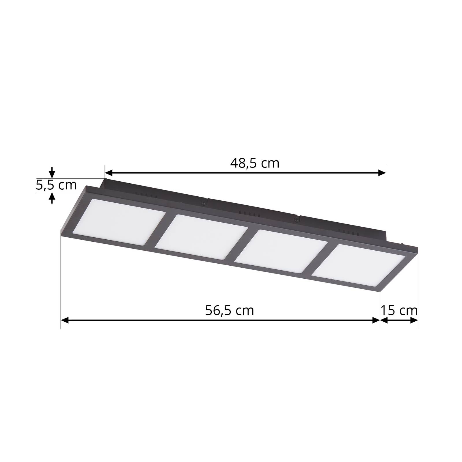 Lindby Raymie lampa sufitowa LED 56,6 cm RGBW