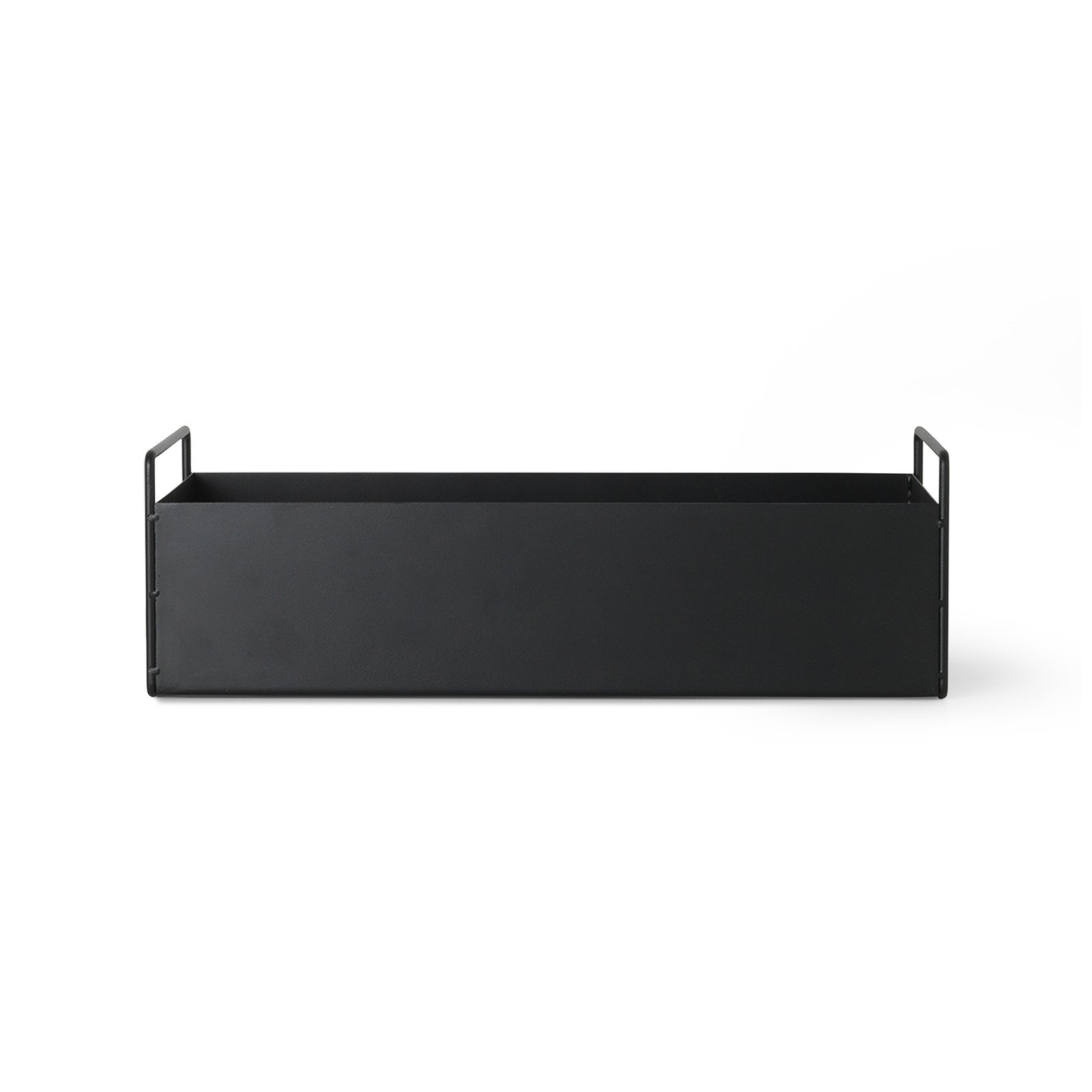 ferm LIVING Plant Box Small, black, 45 x 16 x 14 cm, steel