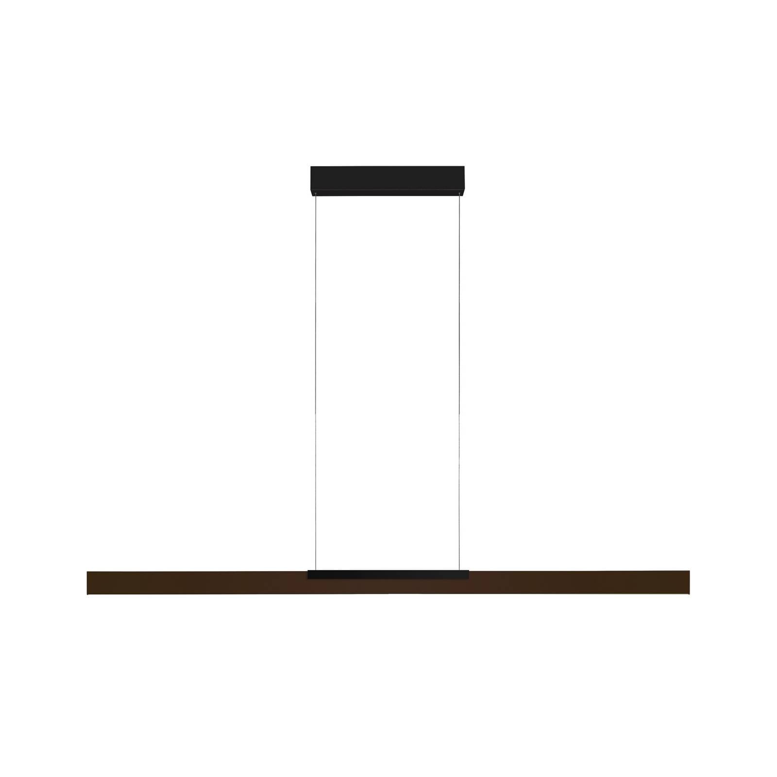 Bopp LED-Hängelampe Nano 2.0, Länge 140 cm, bronze/schwarz