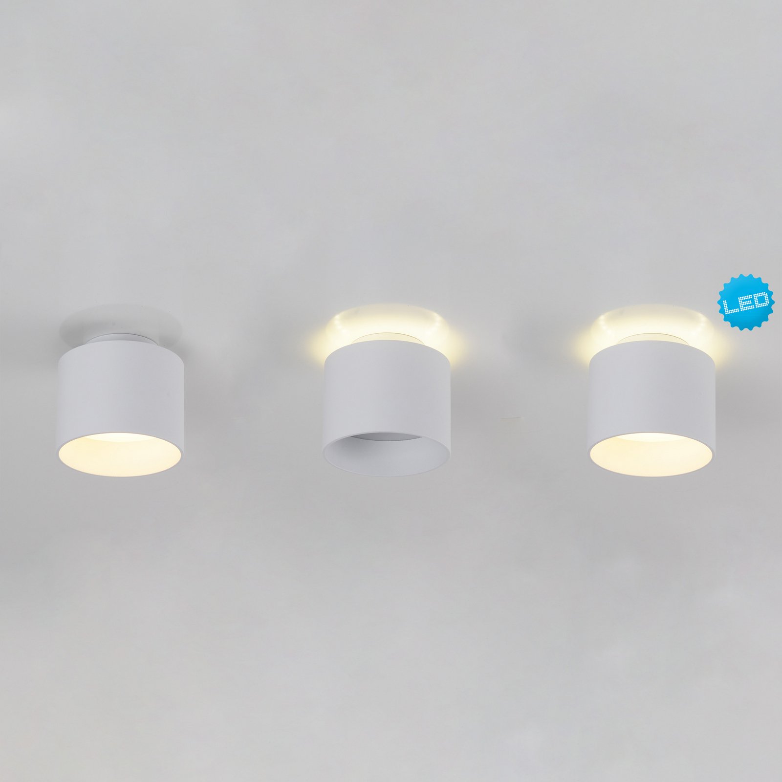 LED downlight Trimes, Ø 11.5 cm, white, CCT, step-dimmable