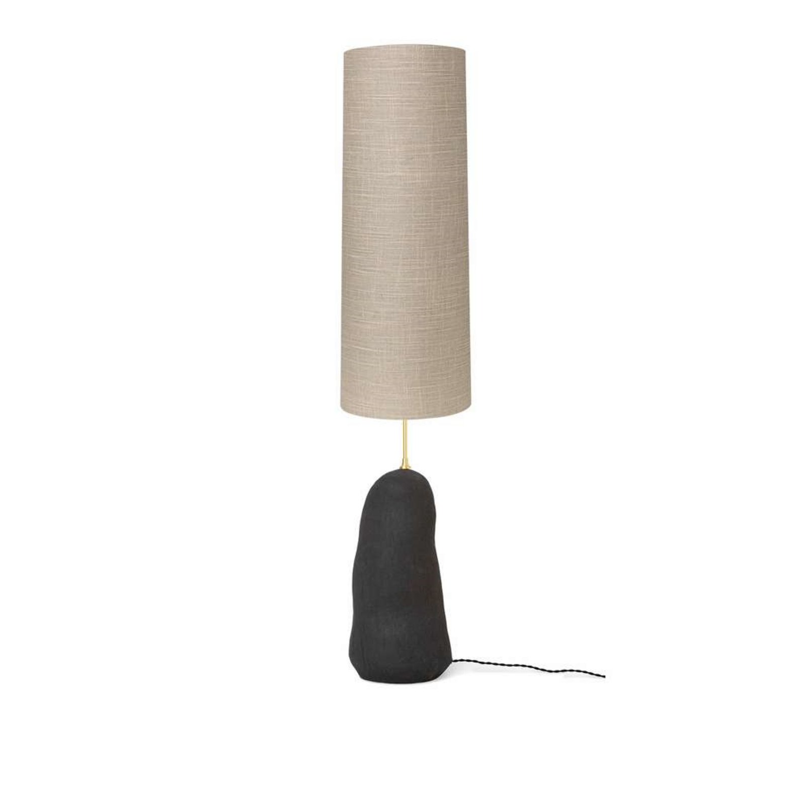 Hebe Floor Lamp Large Black/Sand - Ferm Living